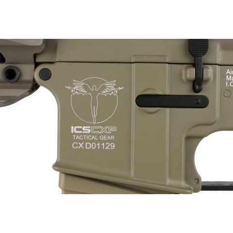 ICS CXP-16L Full Metal Airsoft AEG Rifle w/ Barrel Extension - TAN