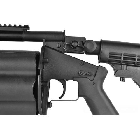 ICS MGL SB Full Metal RAS Airsoft 6-Round Revolving Grenade Launcher
