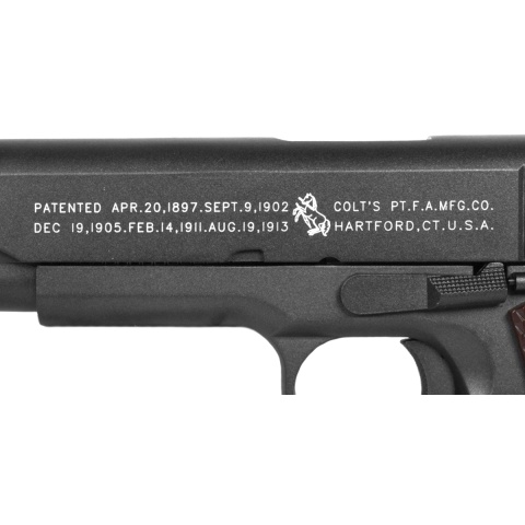 KWC Licensed COLT M1911 WWII Full Metal Airsoft CO2 Blowback Pistol - DISCONTINUED