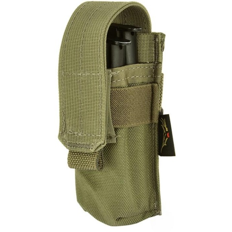 Flyye Industries MOLLE Single Pistol Magazine Pouch - RANGER GREEN