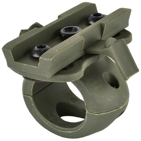 Valken Tactical Airsoft Helmet Swivel 20mm Flashlight Clamp - FOLIAGE