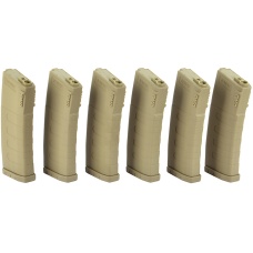 6X KWA K120 120rd M4 / M16 Mid-Cap AEG Rifle Magazines - DARK EARTH