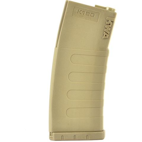 6X KWA K120 120rd M4 / M16 Mid-Cap AEG Rifle Magazines - DARK EARTH