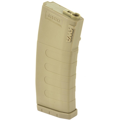 KWA K120 120rd M4 / M16 Mid-Cap Polymer AEG Magazine - DARK EARTH