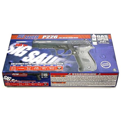 KJW Licensed Sig Sauer P226 Full Metal Airsoft Gas Blowback Pistol - DISCONTINUED