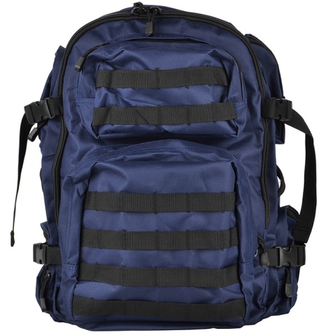 NcStar VISM Tactical MOLLE Backpack - Navy Blue w/ Black Trim