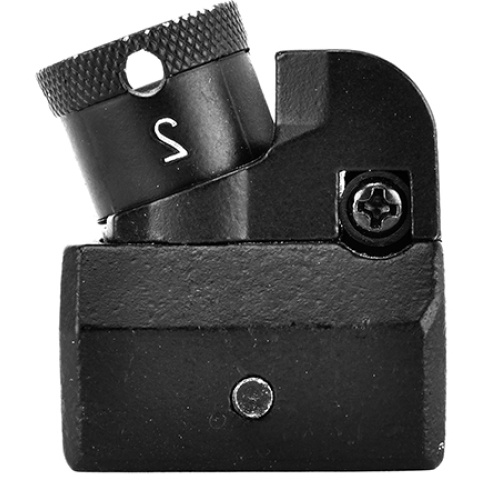 Golden Eagle Full Metal Diopter Style Rear Sight - Black