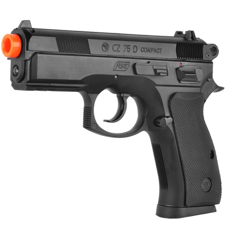ASG Licensed CZ 75D Compact Spring Airsoft Pistol w/ Accessory Rail