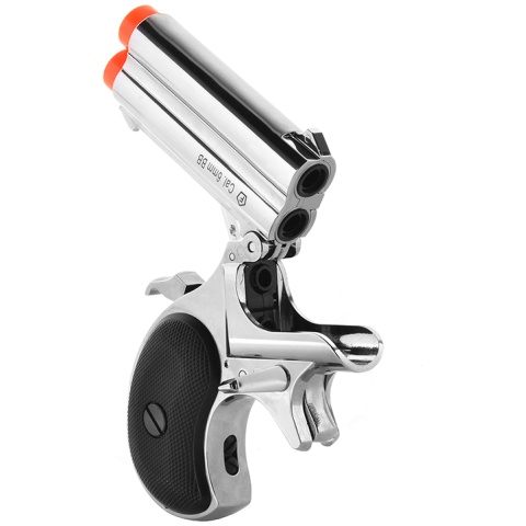 ASG Marushin 6mm Derringer Gas Powered Airsoft NBB Pistol - CHROME