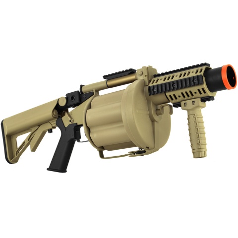 ICS Airsoft M32A1 GLM 6-Round Revolving Grenade Launcher - TAN