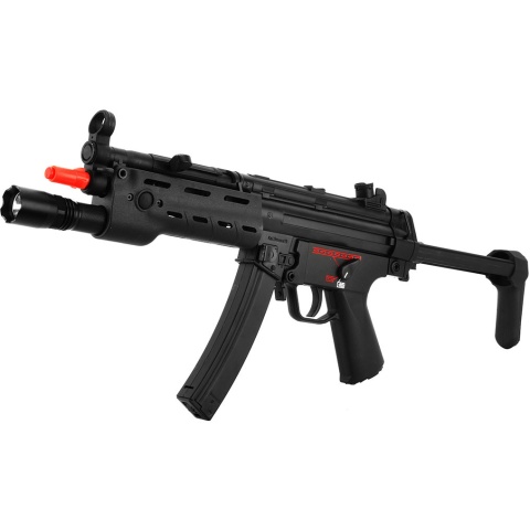 ICS MX5-A5 Submachine Gun AEG Airsoft SMG w/ Flashlight Handguard