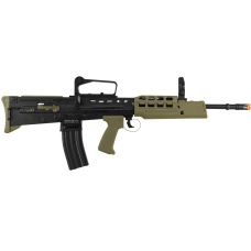 ICS L85 A2 Metal Full Length Bullpup Airsoft AEG Rifle - BLACK/OD