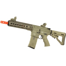 ICS CXP UK1 TransforM4 EBB KeyMod Airsoft M4 AEG Rifle Short - TAN
