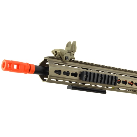 ICS CXP UK1 TransforM4 EBB KeyMod Airsoft M4 AEG Rifle Long - TAN