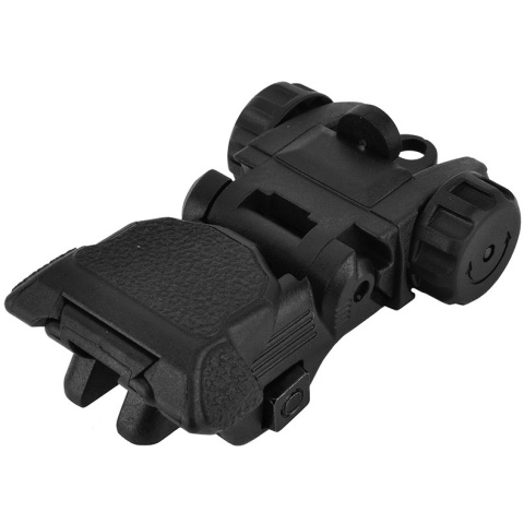 ICS CXP Series M4 / M16 Airsoft Flip-Up Rear Iron Sight - BLACK