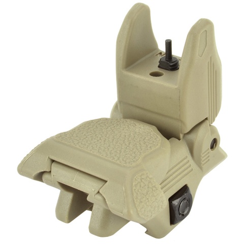 ICS Tactical MA 160 Series Airsoft Flip Up Front Iron Sight - TAN