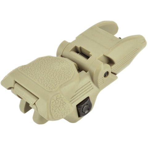 ICS Tactical MA 160 Series Airsoft Flip Up Front Iron Sight - TAN