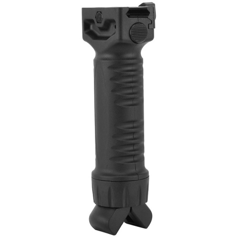 ICS Rapid Deploy Tactical Airsoft Foregrip Bipod System - BLACK