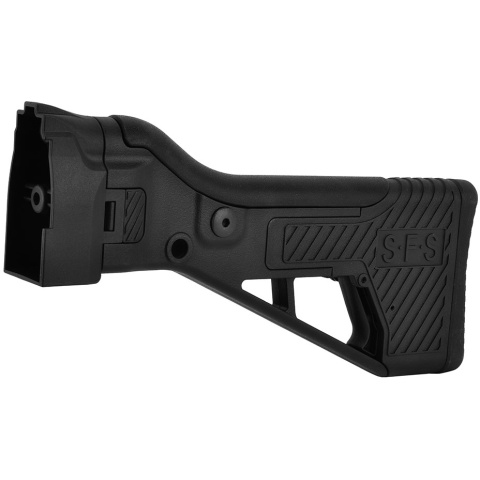 ICS Airsoft G33 AEG Rifle Folding Stock w/ Adjustable Cheek Riser