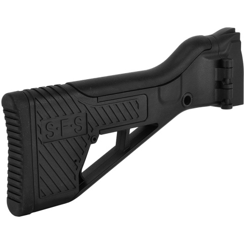 ICS Airsoft G33 AEG Rifle Folding Stock w/ Adjustable Cheek Riser