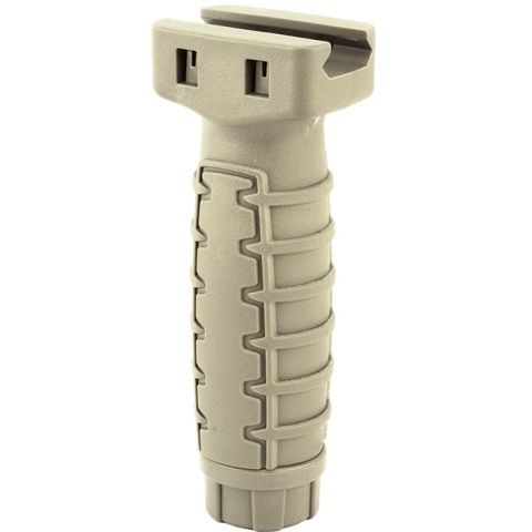 ICS Airsoft QD Quick Release Tactical Vertical Foregrip - DESERT TAN