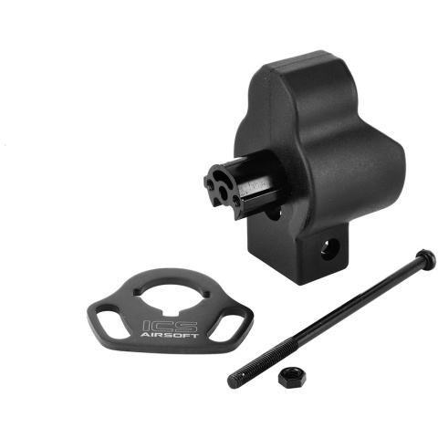 ICS MX5 M5 Metal Stock Adapter w/ Ambidextrous Sling Point Adapter