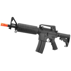 Lancer Tactical Full Metal M4 Commando CQB Airsoft Gun AEG Rifle