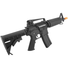 Lancer Tactical Full Metal M4 Commando CQB Airsoft Gun AEG Rifle