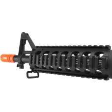 Lancer Tactical Full Metal M4 CQB RIS Airsoft Gun AEG Rifle - BLACK