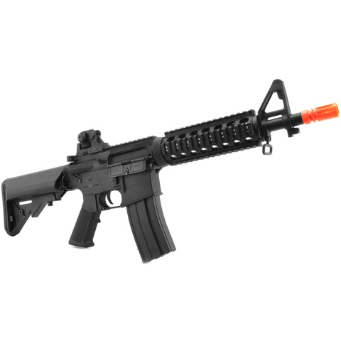 Lancer Tactical Full Metal M4 CQB RIS Airsoft Gun AEG Rifle - BLACK