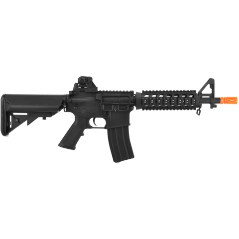 Lancer Tactical Full Metal M4 CQB RIS Airsoft Gun AEG Rifle - BLACK