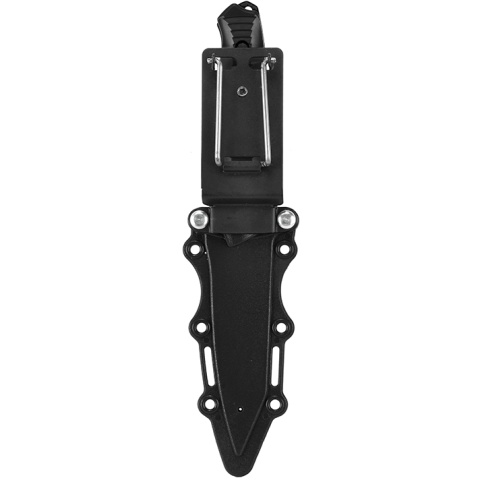 CYMA Rubber Tanto Training Airsoft Knife w/ Tactical Sheath - BLACK