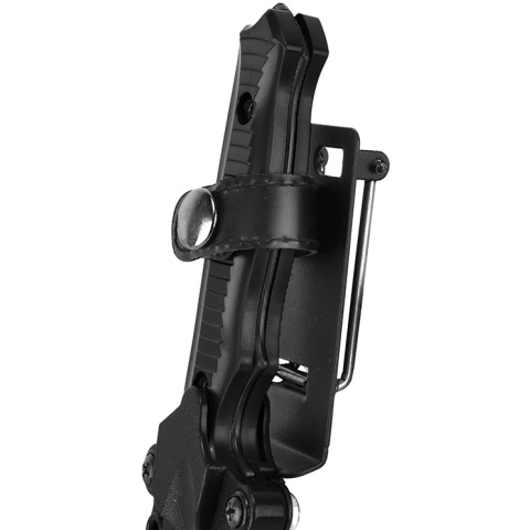 CYMA Rubber Tanto Training Airsoft Knife w/ Tactical Sheath - BLACK