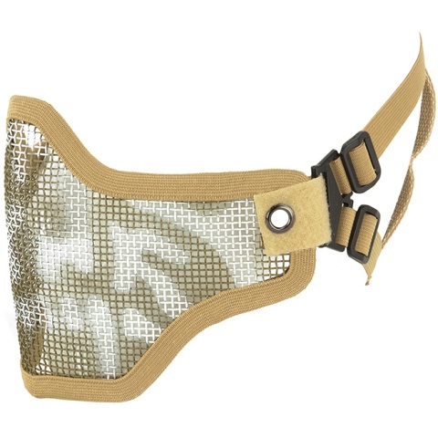 CYMA Airsoft Steel Mesh Adjustable Lower Face Mask - DESERT SKULL