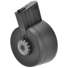 Atlas Custom Works Airsoft SR-25 3000Rd Auto Winding/Sound Control Drum Magazine