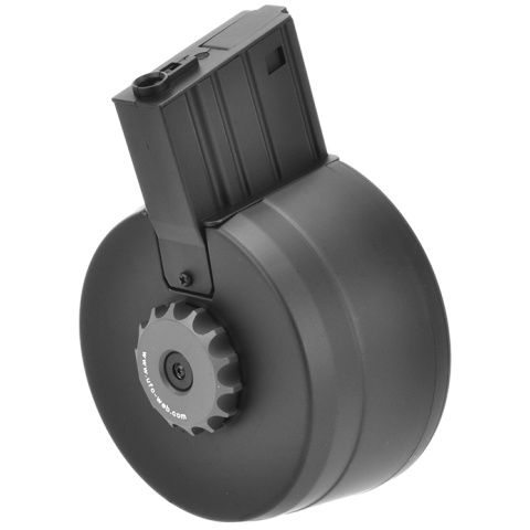 Atlas Custom Works Airsoft SR-25 3000Rd Auto Winding/Sound Control Drum Magazine