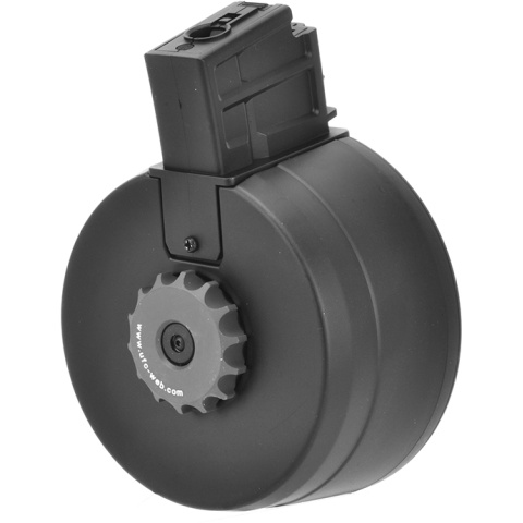 Atlas Custom Works Electric Winding 2000 Round Airsoft G36 Drum Magazine (Color: Black)