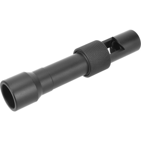 Atlas Custom Works Airsoft SPR Type Modular Steel AEG Flash Hider - BLACK