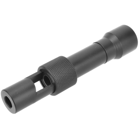 Atlas Custom Works Airsoft SPR Type Modular Steel AEG Flash Hider - BLACK