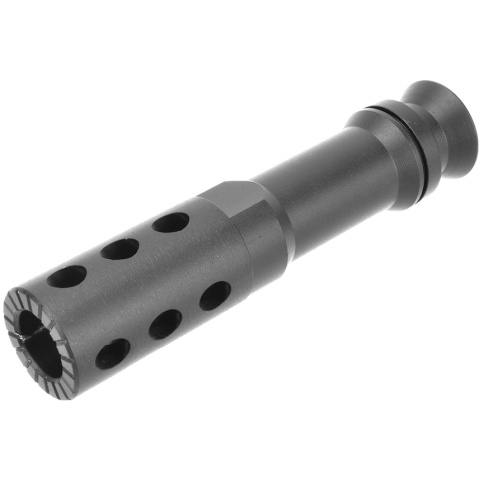 Atlas Custom Works Airsoft AEG M249 Metal 14mm CCW Flash Hider - BLACK