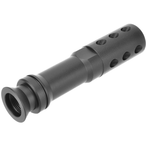 Atlas Custom Works Airsoft AEG M249 Metal 14mm CCW Flash Hider - BLACK
