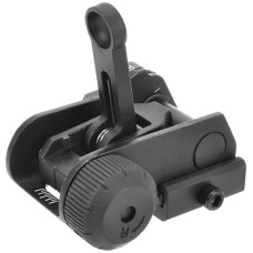 Atlas Custom Works Airsoft SR25/M4/M16 Flip-Up 600M Rear Iron Sight