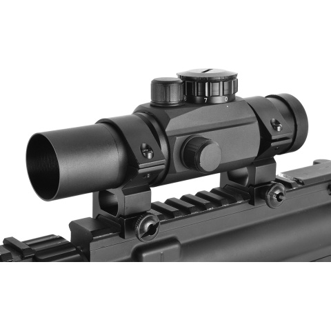 AMA Airsoft 1x30mm 7-Intensity Low Profile Full Metal Red Dot Scope