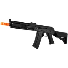 Lancer Tactical AK-47 RIS Metal Gearbox Airsoft AEG Rifle - BLACK