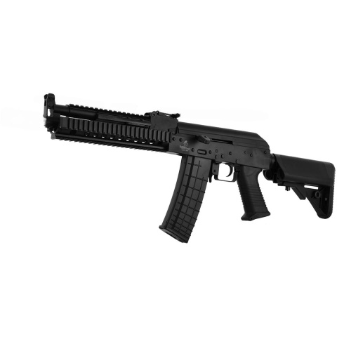 Lancer Tactical AK-47 RIS Metal Gearbox Airsoft AEG Rifle - BLACK