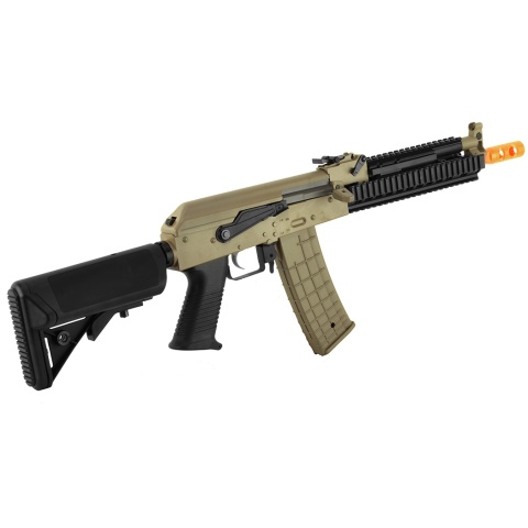 Lancer Tactical AK47 RIS Metal Gearbox Airsoft AEG Rifle - TAN
