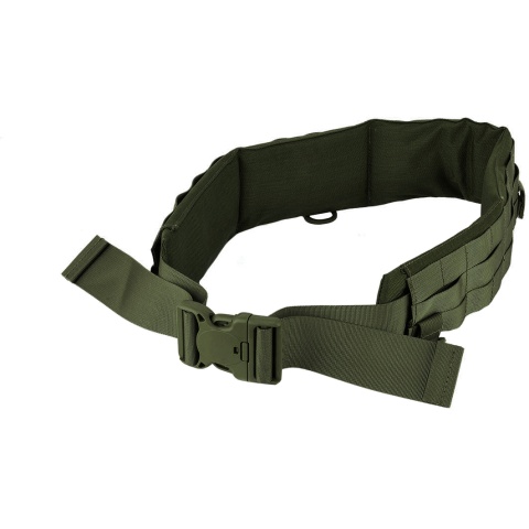 AMA MOLLE Duty Battle Belt w/ Padded Liner - LARGE - OLIVE DRAB