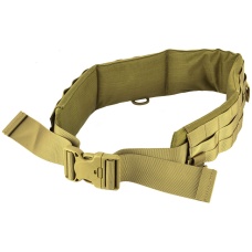 AMA Rugged MOLLE Duty Battle Belt w/ Padded Liner - TAN