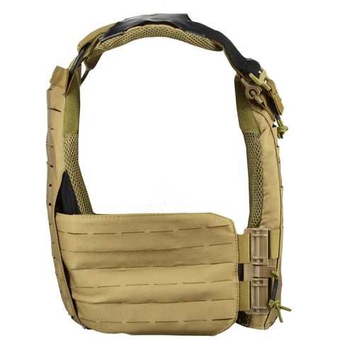 AMA Laser Cut Airsoft Tactical Vest (Coyote Brown)