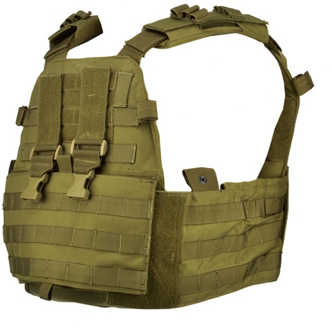 AMA Tactical EG Assault Airsoft MOLLE Plate Carrier - KHAKI